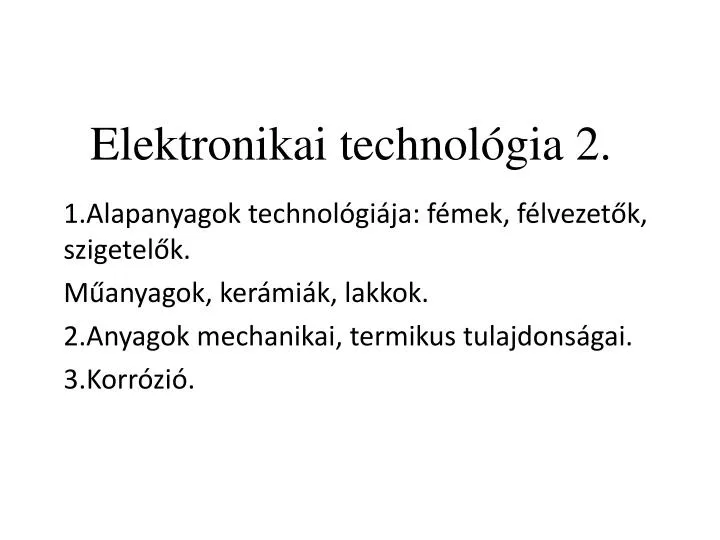 elektronikai technol gia 2