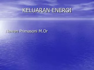 keluaran energi