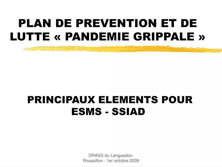 plan de prevention et de lutte pandemie grippale