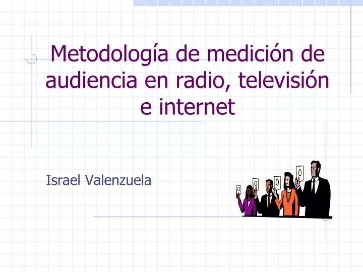 metodolog a de medici n de audiencia en radio televisi n e internet
