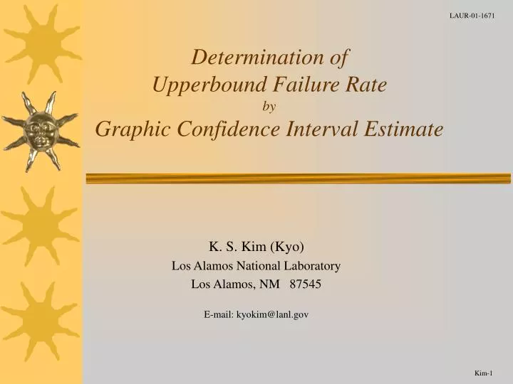 determination of upperbound failure rate by graphic confidence interval estimate