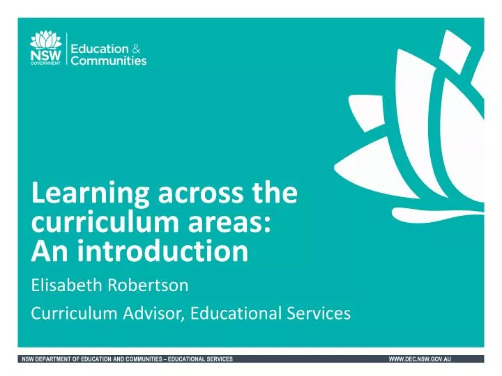 learning across the curriculum areas an introduction