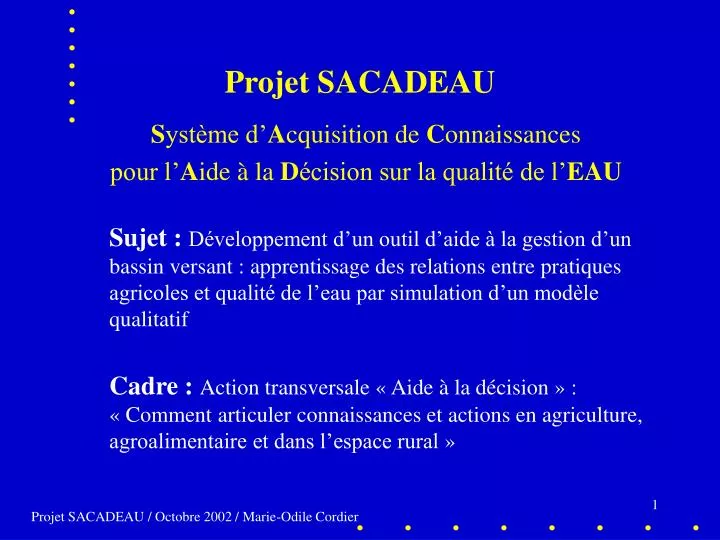 projet sacadeau