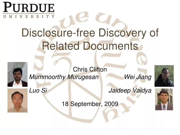 disclosure free discovery of related documents