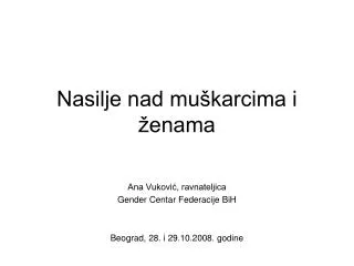 nasilje nad mu karcima i enama