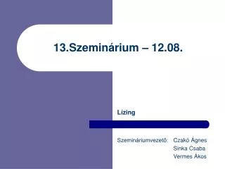 13 szemin rium 12 08