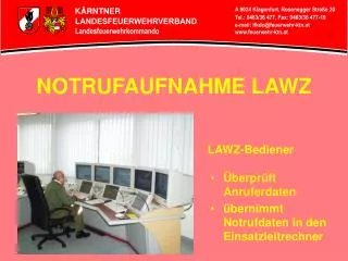 notrufaufnahme lawz