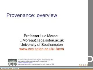 Provenance: overview