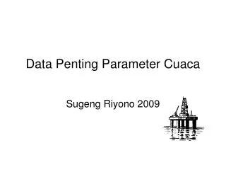 data penting parameter cuaca
