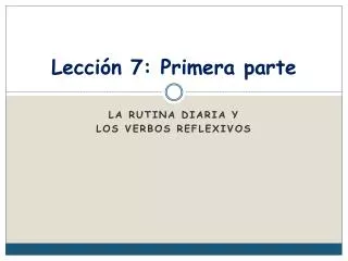 lecci n 7 primera parte