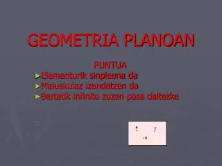 geometria planoan