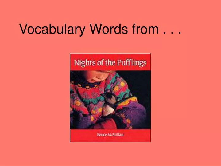vocabulary words from