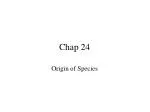 The Dynamics of Speciation: From Isolating Mechanisms to Adaptive Radiation - slide 1