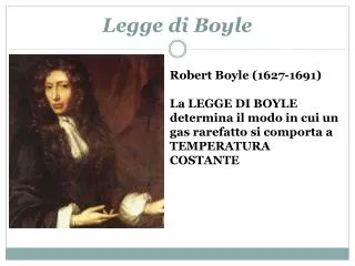 legge di b oyle