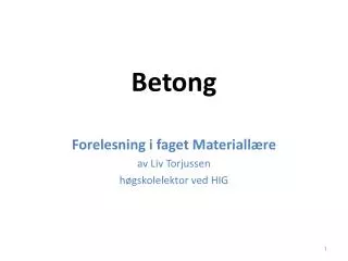betong