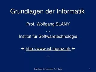 grundlagen der informatik