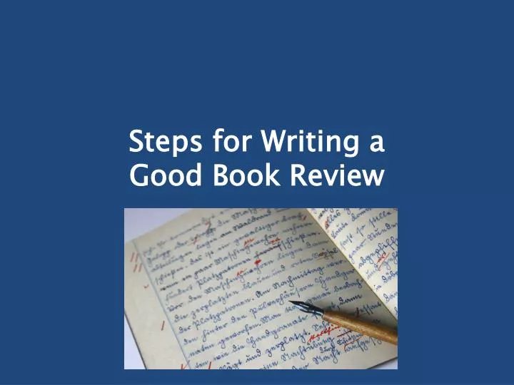 steps for writing a good book review