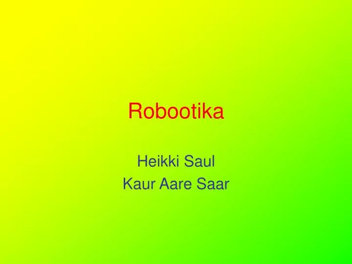 robootika