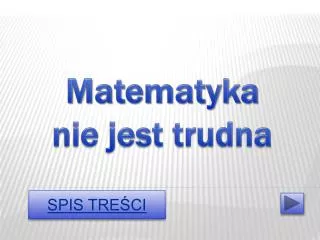 matematyka nie jest trudna