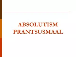 absolutism prantsusmaal