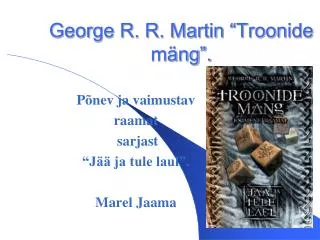 george r r martin troonide m ng