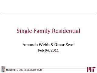 Single Family Residential
