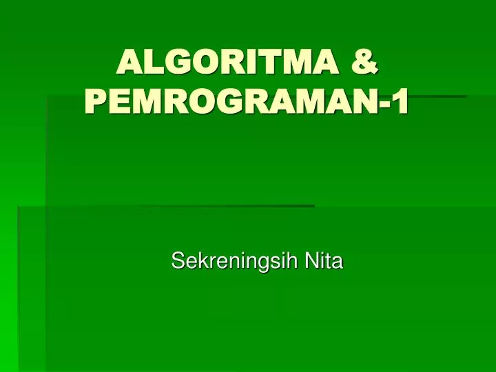 algoritma pemrograman 1