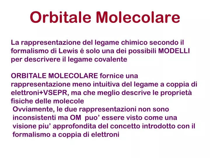 orbitale molecolare