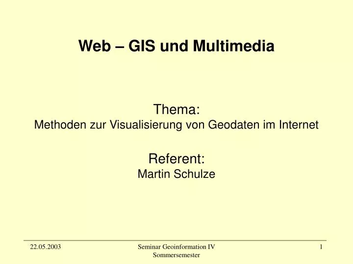 web gis und multimedia