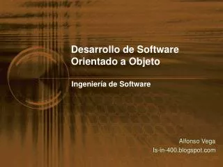 desarrollo de software orientado a objeto