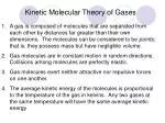 Kinetic Molecular Theory of Gases - slide 1