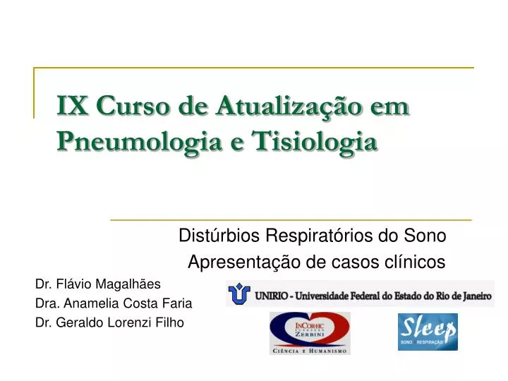ix curso de atualiza o em pneumologia e tisiologia