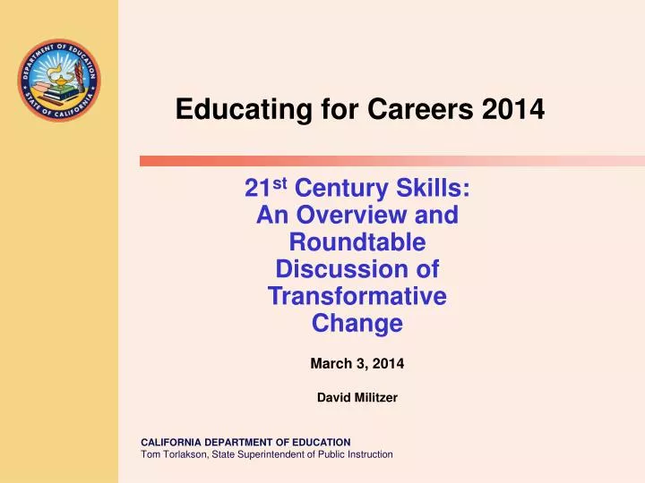 educating for careers 2014