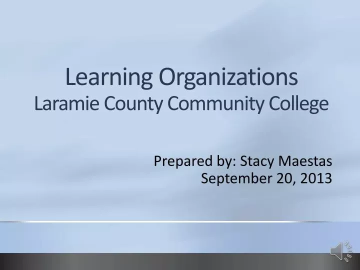 learning organizations laramie county community college