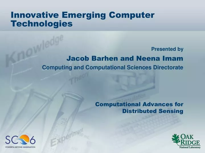 innovative emerging computer technologies