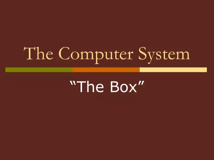 the computer system
