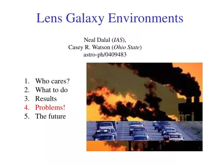 lens galaxy environments