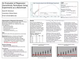 An Evaluation of Regression Discontinuity Techniques Using Experiments as a Benchmark