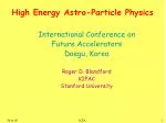 High Energy Astro-Particle Physics