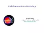 CMB Constraints on Cosmology - slide 1