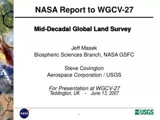 Mid-Decadal Global Land Survey