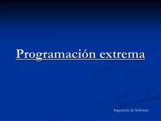 programaci n extrema