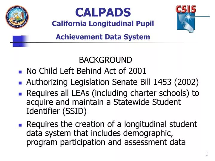 calpads california longitudinal pupil achievement data system