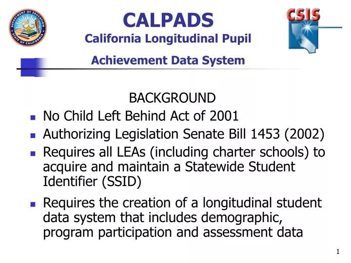 What Are Statewide Longitudinal Data Systems?