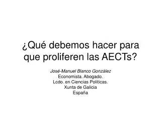 qu debemos hacer para que proliferen las aects