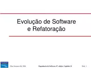 evolu o de software e refatora o