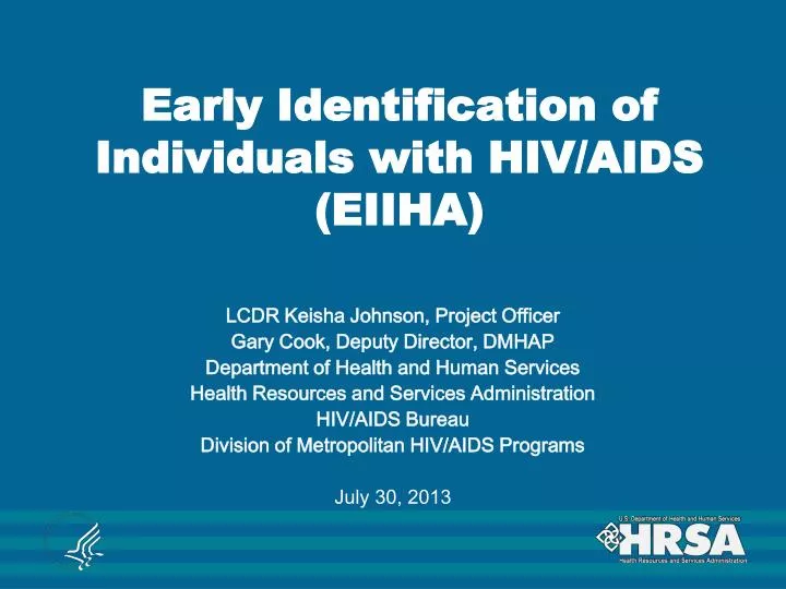 early identification of individuals with hiv aids eiiha
