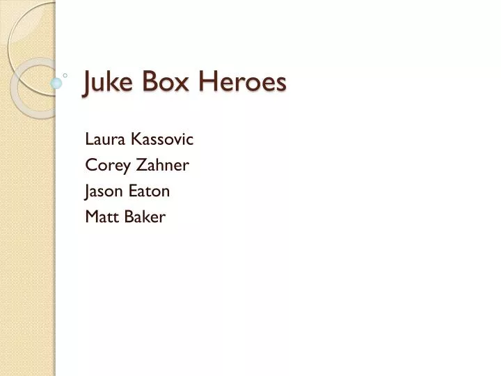 juke box heroes