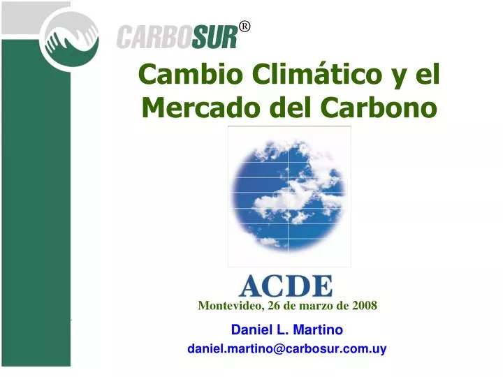 cambio clim tico y el mercado del carbono