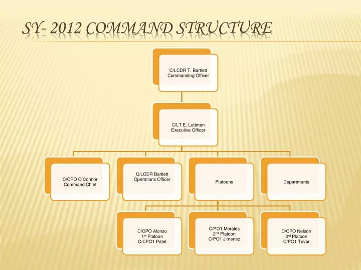 sy 2012 command structure